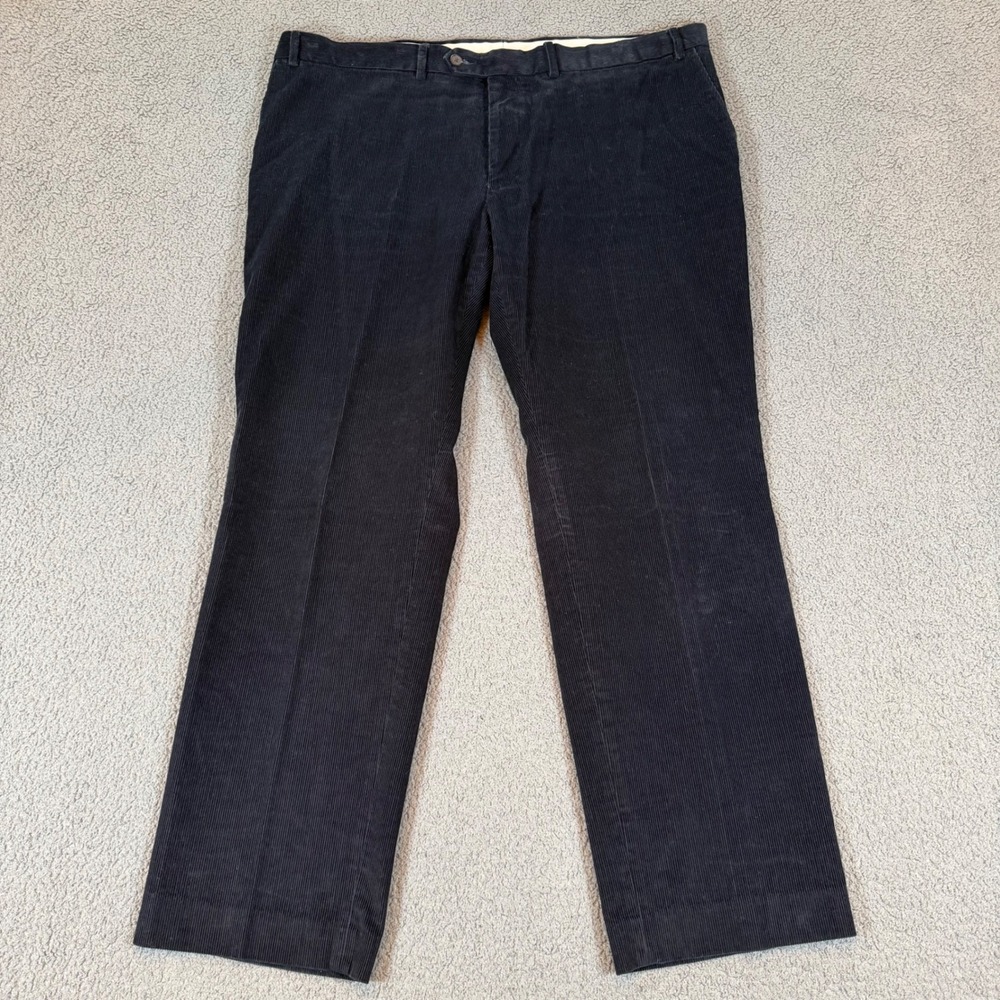 Lauren Ralph Lauren Mens Navy Blue Corduroy Pants 40x30 Straight Leg Cotton